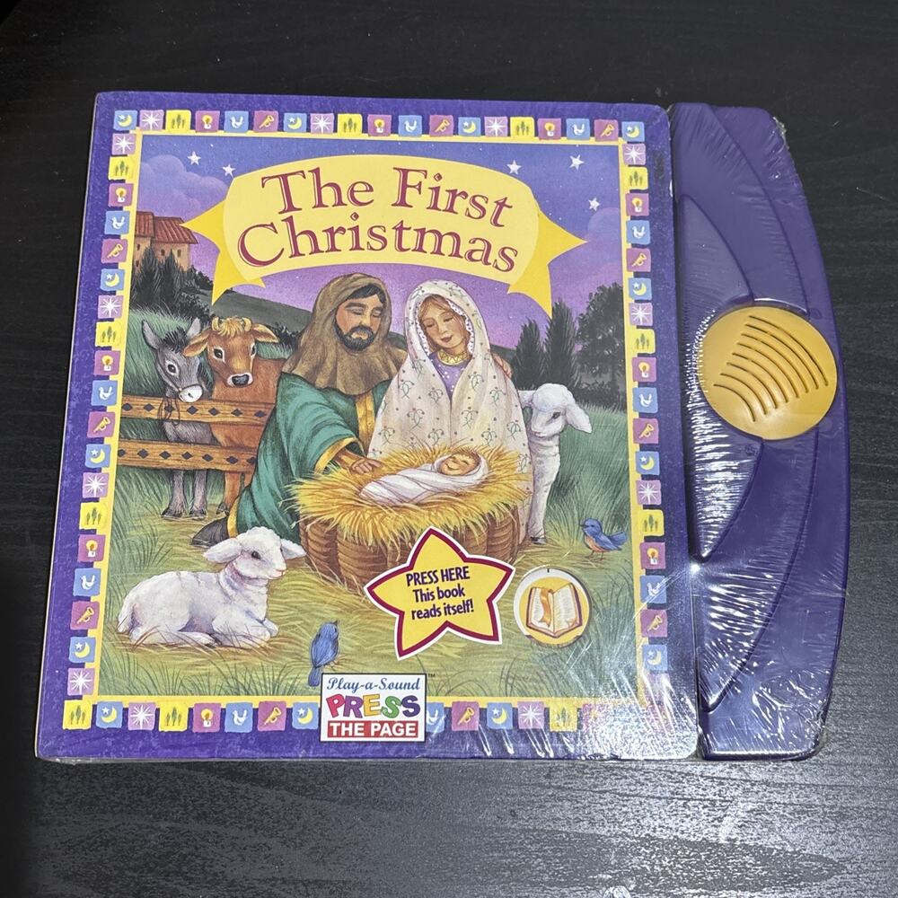 The First Christmas Children's Book Play A Sound Crista C. Abvabi 1998 Rare HTF